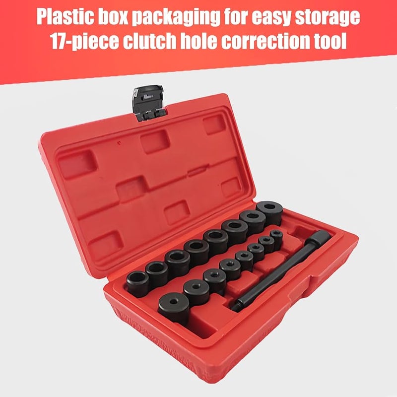 17 قطعة مجموعة أدوات محاذاة القابض الثقيلة صيانة وتركيب السيارات - Image 4